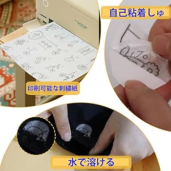 オリジナル　刺しゅう ブルースターと言う青い花の刺繍を説明しています。How to